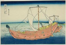 Sea Lane Off Kazusa Province (Kazusa no kairo), from the series "Thirty-six Views of..., c. 1830/33. Creator: Hokusai