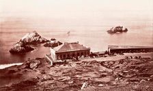 Sea Lion Rock, the Cliff House, San Francisco, c.1868. Creator: Carleton Emmons Watkins