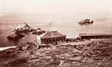 Sea Lion Rock, the Cliff House, San Francisco, c.1868. Creator: Carleton Emmons Watkins