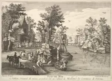 Sea Port (Port de Mer) after the painting in the collection of Madame la Comtesse de Verrue. Creator: Pierre Francois Beaumont
