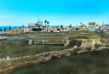 Sea road to the east, old Famagusta, Cyprus