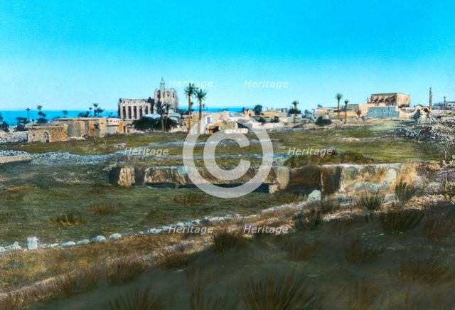 Sea road to the east, old Famagusta, Cyprus. Artist: Unknown