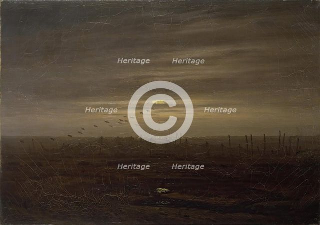 Sea Shore (Fishing-Nets), 1835. Creator: Caspar David Friedrich.