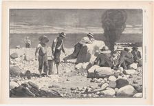 Sea-side Sketches - A Clam-Bake (Harper's Weekly, Vol. XVII), August 23, 1873. Creator: William H. Redding