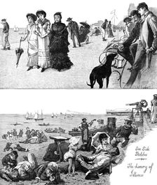 Sea Side Sketches - the Luxury of Idleness, 1883. Creator: Unknown