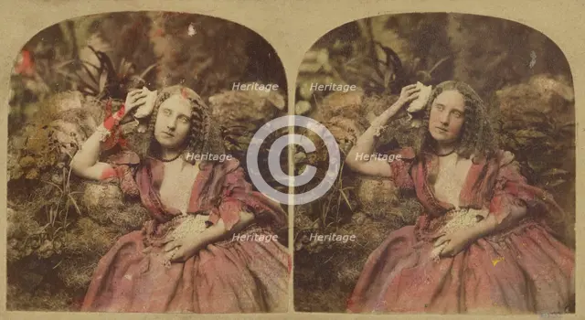 Sea Side Reverie, about 1865. Creator: London Stereoscopic & Photographic Co.