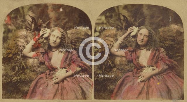 Sea Side Reverie, about 1865. Creator: London Stereoscopic & Photographic Co.