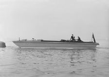 Sea sled Miss England at mooring, 1922. Creator: Kirk & Sons of Cowes