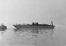 Sea sled Miss England at mooring, 1922. Creator: Kirk & Sons of Cowes