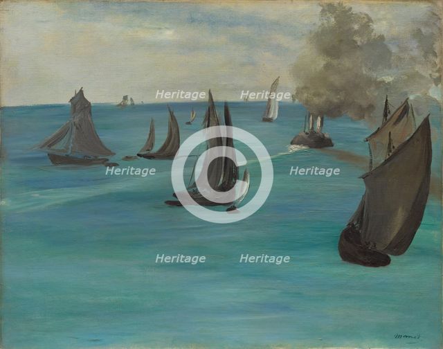 Sea View, Calm Weather (Vue de mer, temps calme), 1864. Creator: Edouard Manet.