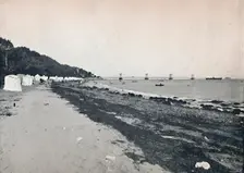 Sea View - The Bathing Beach and Suspension Pier 1895