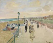 Sea Wall, c1880-1940. Creator: Jacques Emile Blanche