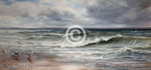 Sea Waves, 1880. Creator: Charles Thomas Burt.