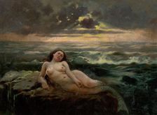 Sea Waves, around 1901. Creator: Gustav Mally