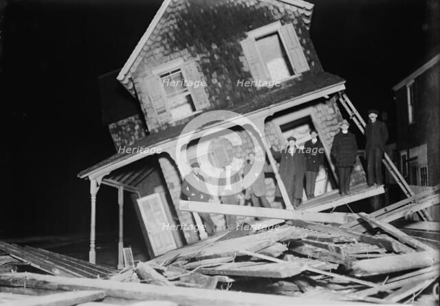 Seabright - Wrecked cottage, 1914. Creator: Bain News Service.