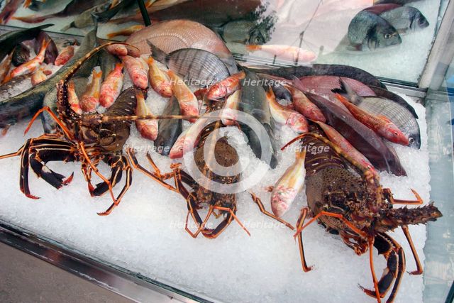 Seafood, Katelios, Kefalonia, Greece. Creator: Peter Thompson.