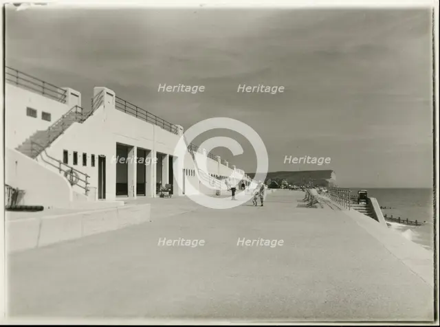 Seaford Promenade, Seaford, Lewes, East Sussex, 1933-1940. Creator: John Henry Ball.