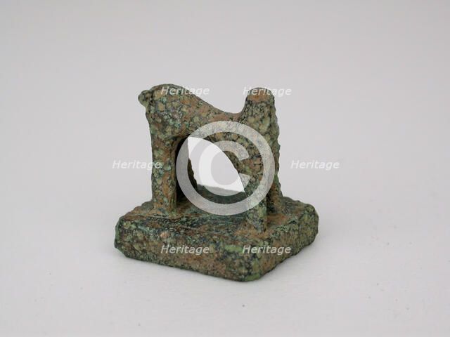 Seal with Quadruped, Geometric Period (800-600 BCE). Creator: Unknown.