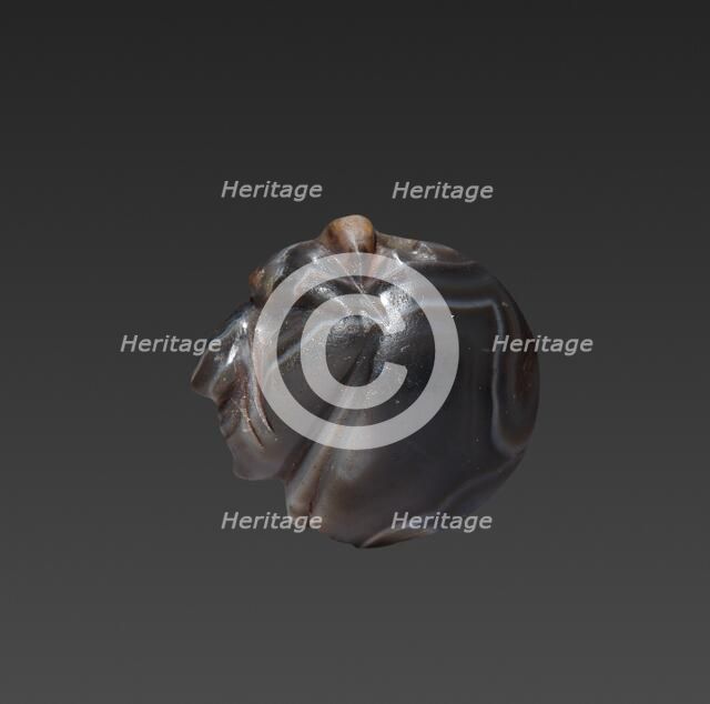 Seal Amulet in the form of a Lion's Head, 3800-3500 BC. Creator: Unknown.