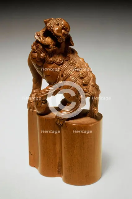 Seal Carved as Chinese Lion, Late 19th century. Creator: Unknown.