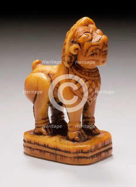 Seal Carved as Southeast Asian-Style Lion, 17th century. Creator: Unknown.