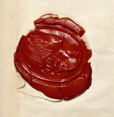 Seal from letter of Lord Nelson, 1801. Creator: Unknown