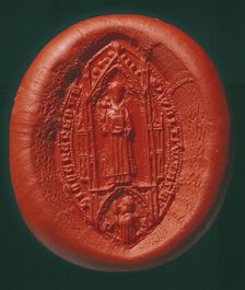 Seal impression: Archdeacon of Carmarthen, 1902. Creator: Unknown