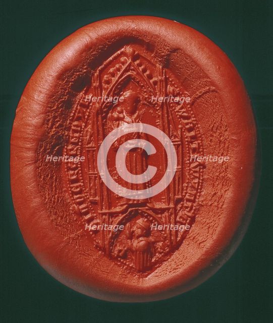 Seal impression: Archdeacon of Carmarthen, 1902. Creator: Unknown.