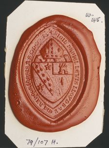 Seal impression: Bishop Lloyd of Bangor, 1890-1899	. Creator: Unknown