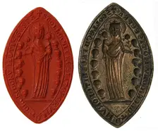 Seal Matrix and Impression, French, 15th century. Creator: Unknown