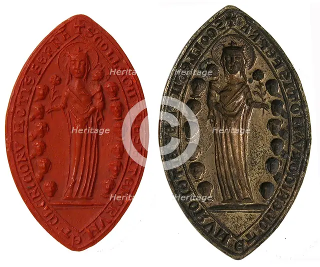 Seal Matrix and Impression, French, 15th century. Creator: Unknown.