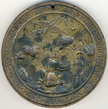 Seal Matrix, St.Francis Receiving the Stigmata, Italian, 14th century. Creator: Unknown