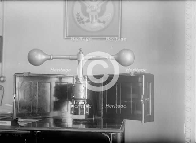 Seal of The United States at State Department, 1917. Creator: Harris & Ewing.