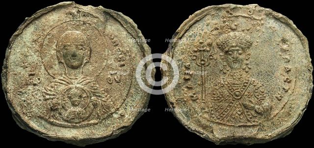 Seal of Empress Maria of Alania, 1070. Artist: Numismatic, Ancient Coins  