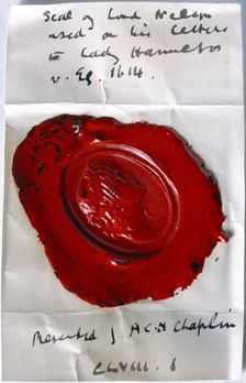 Seal of Lord Nelson, c1798-1805. Creator: Horatio Nelson