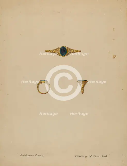Seal Ring, c. 1936. Creator: William P. Shearwood.