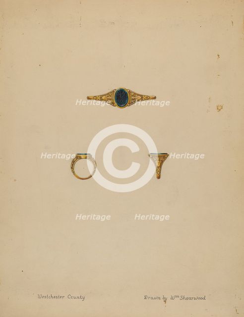 Seal Ring, c. 1936. Creator: William P. Shearwood.