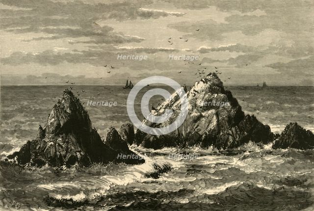 'Seal Rocks', 1872.  Creator: John Filmer.