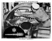 Seaman Gunner, 1937.Artist: WA & AC Churchman