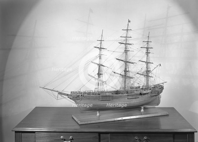 Seamen's Bank for Savings ship models, 11 E. 45th St., New York City, 1943. Creator: Gottscho-Schleisner, Inc.