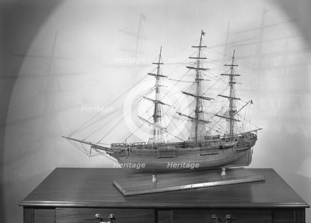 Seamen's Bank for Savings ship models, 11 E. 45th St., New York City, 1943. Creator: Gottscho-Schleisner, Inc.