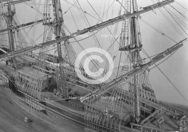 Seamen's Bank for Savings ship models, 11 E. 45th St., New York City, 1943. Creator: Gottscho-Schleisner, Inc.