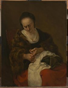 Seamstress, late 1640s. Creator: Nicolaes Berchem