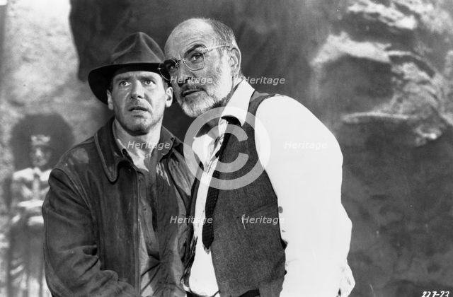 Sean Connery (1930- ) and Harrison Ford (1942- ), Film actors, 1989. Creator: Unknown.