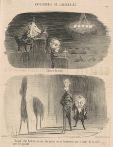 Séance de nuit, 19th century. Creator: Honore Daumier