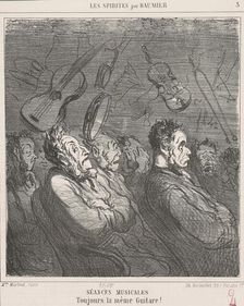Séances musicales, 19th century. Creator: Honore Daumier