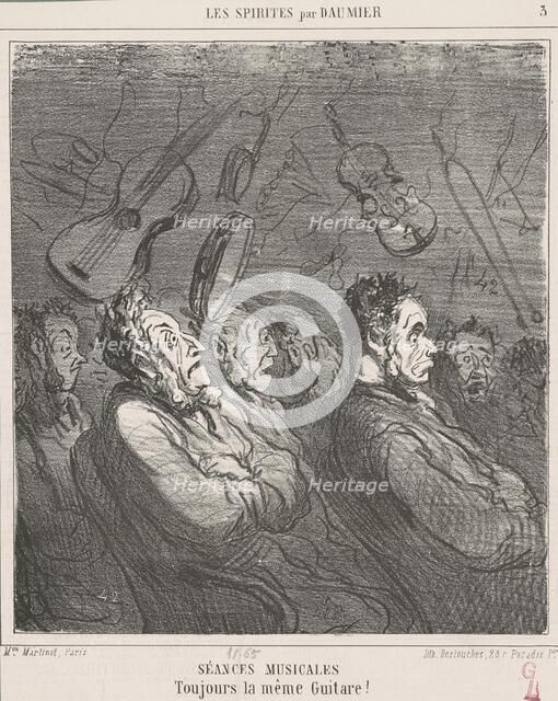 Séances musicales, 19th century. Creator: Honore Daumier.