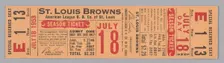 Season ticket for the St. Louis Browns baseball team, 1953. Creator: Unknown