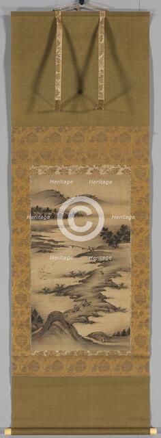 Seasonal Landscapes: Autumn, mid- to late 1500s. Creator: Kano Hideyori (Japanese, active mid- to late 1500s).