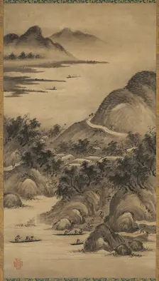 Seasonal Landscapes, mid- to late 1500s. Creator: Kano Hideyori (Japanese, active mid- to late 1500s)